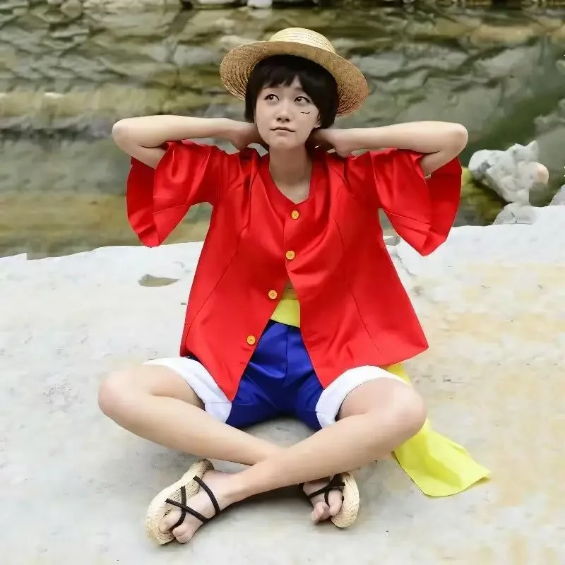Anime Cosplay Luffy - Halloween Anime M-Monkey D Luffy Full