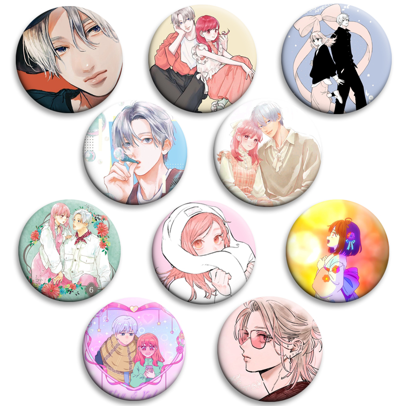 Anime Cosplay Romance - Yubisaki To Renren Badge Hajime Saki