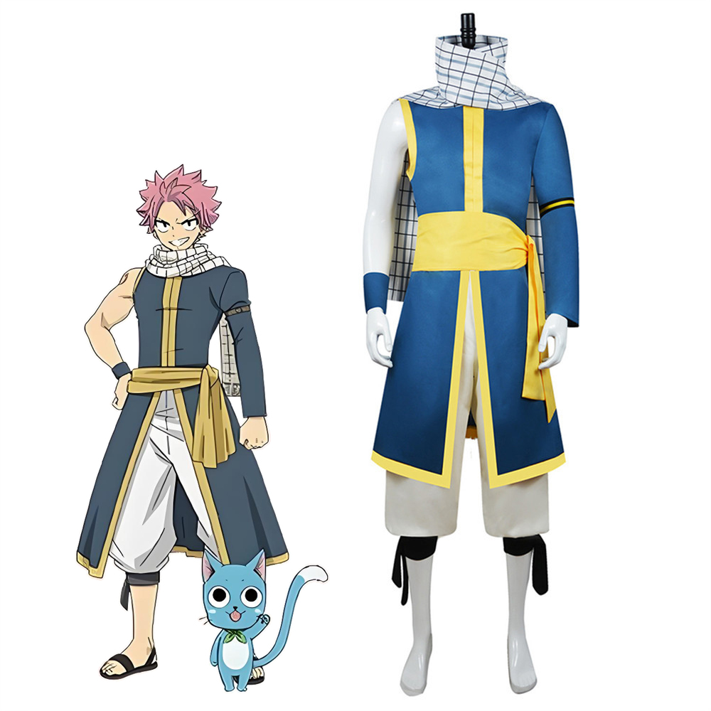 Anime Cosplay Nz - Natsu Cosplay Costume Anime Fairy Tail