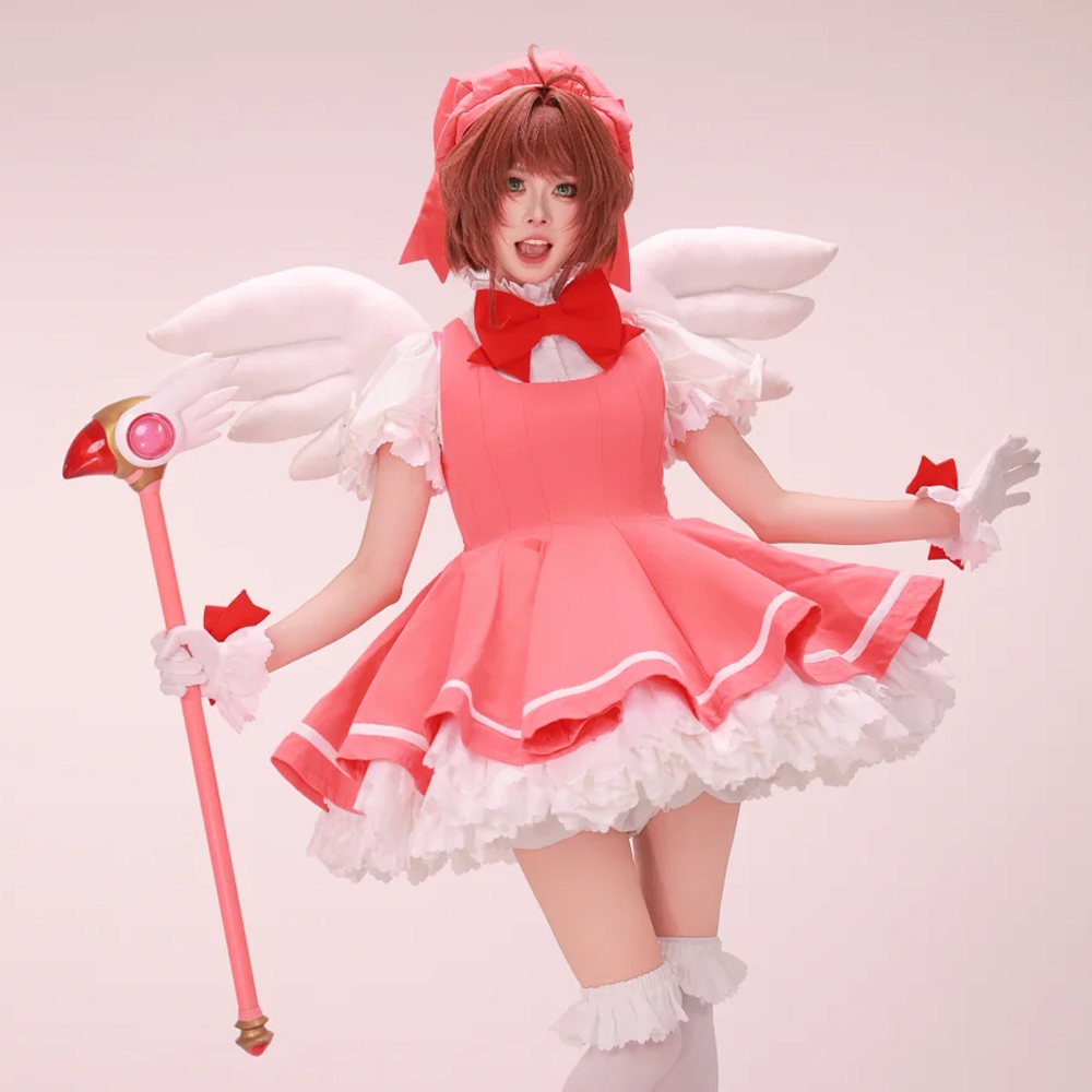 Anime Cosplay Events - Kinomoto Sakura Cosplay Pink Lolita Dress