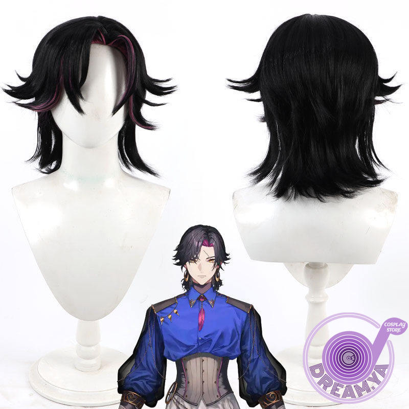 Cosplay Anime Black - Vezalius Bandage Cosplay Wig vtuber Black