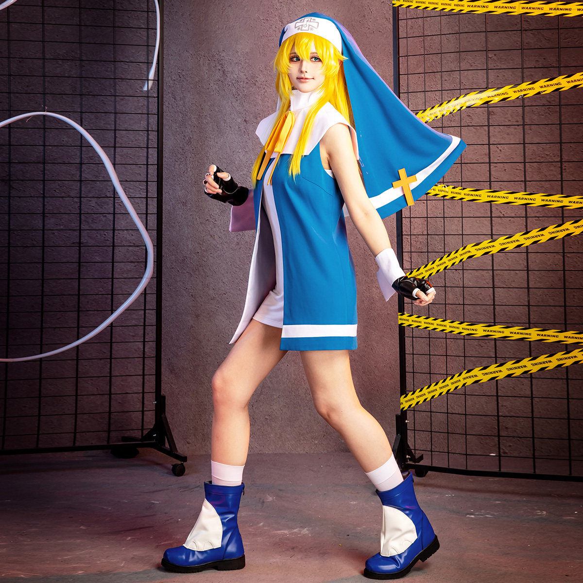 Quality Anime Cosplay - Guilty Gear‌ Bridget‌ ‌‌Cosplay Costume Nun