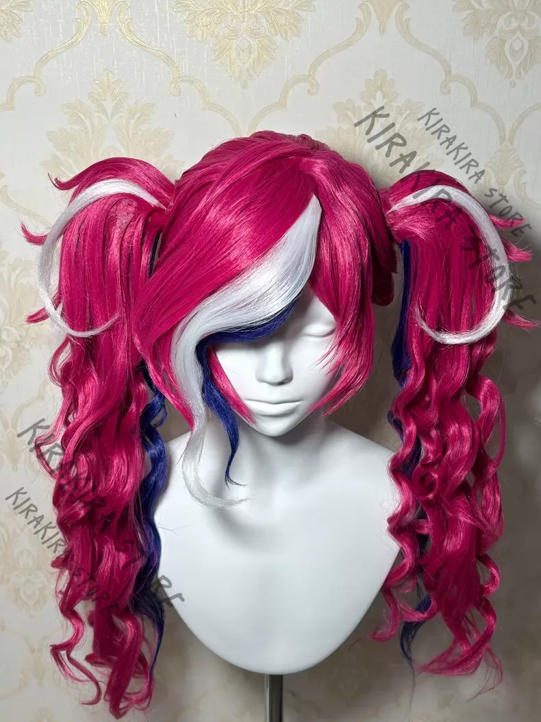 Cosplay Anime Expo - Hazbin Hotel Velvette Styling Hairpiece Periwig