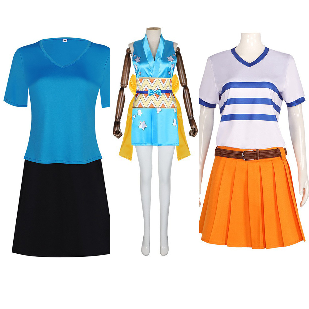 Anime Cosplay Real - Nami Cosplay Costume Real Person Outfit