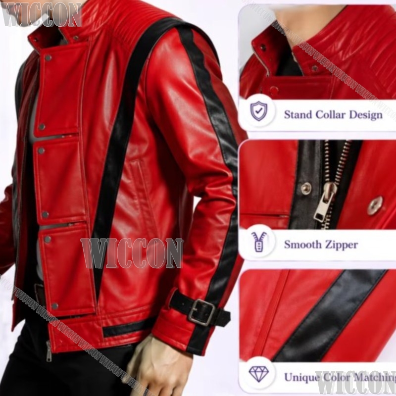 Anime Cosplay Events - Michael Jackson Thriller Scary Cosplay Red