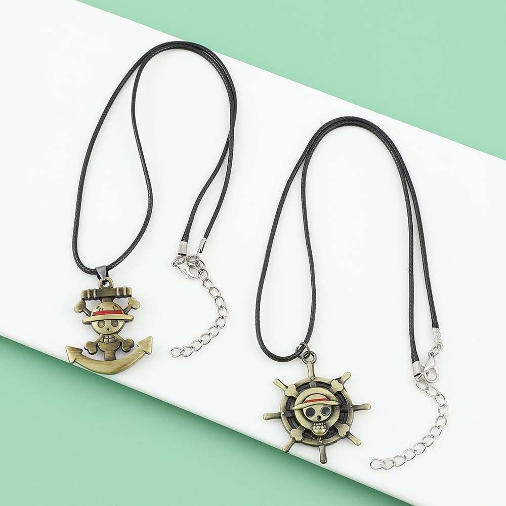 Anime Cosplay Luffy - One Piece Skull Logo Necklace -