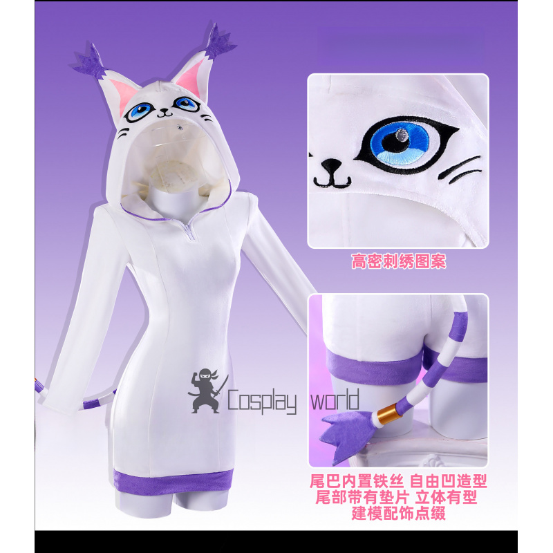 Anime Tailmon‌ Cosplay Costume - đánh giá và giá Anime Cosplay Bodysuit