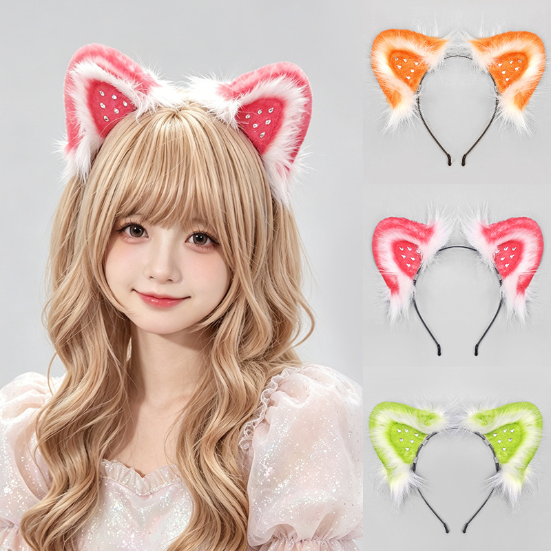 Sweet Strawberry Cat Ear Hairb - đánh giá và giá Cosplay Anime Expo