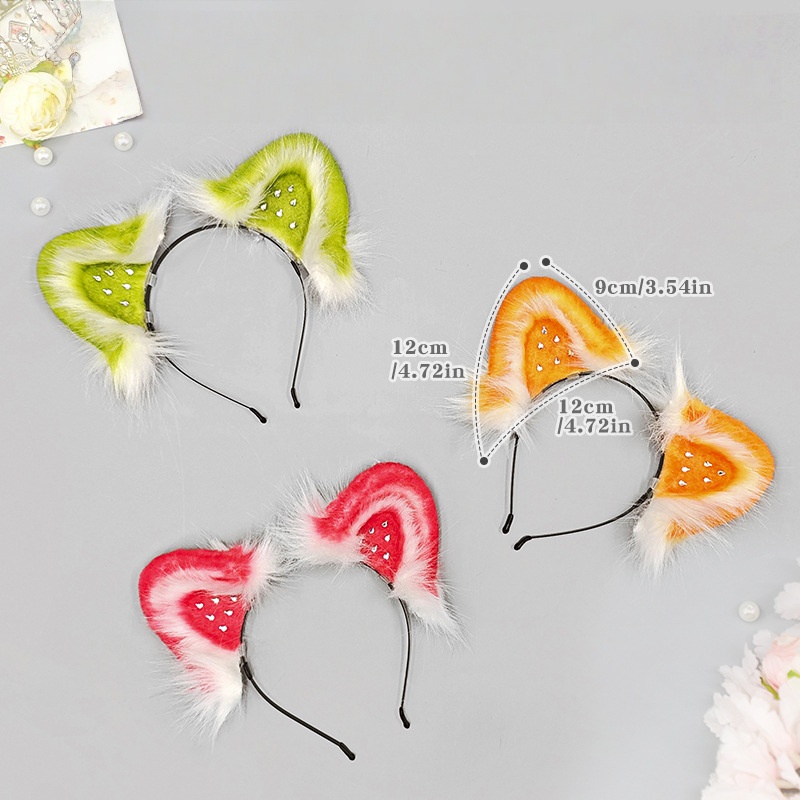 Sweet Strawberry Cat Ear Hairb - đánh giá và giá Cosplay Anime Expo