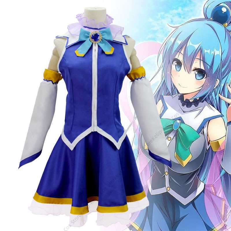 Konosuba Aqua Cosplay Costume  - đánh giá và giá Cosplay Anime Expo