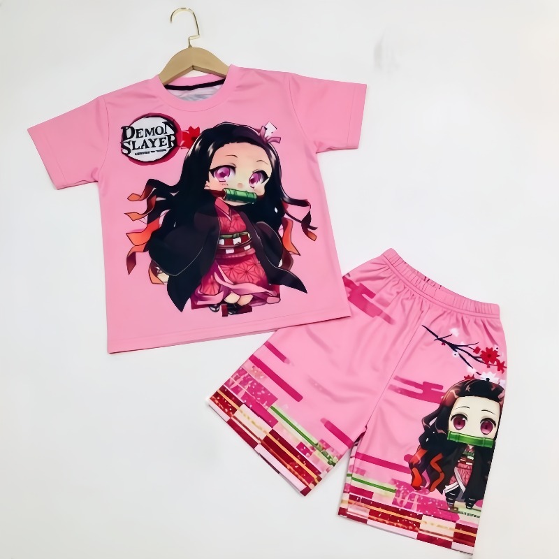 Demon Slayer Kids T-shirt Shor - đánh giá và giá Anime Cosplay Tanjiro