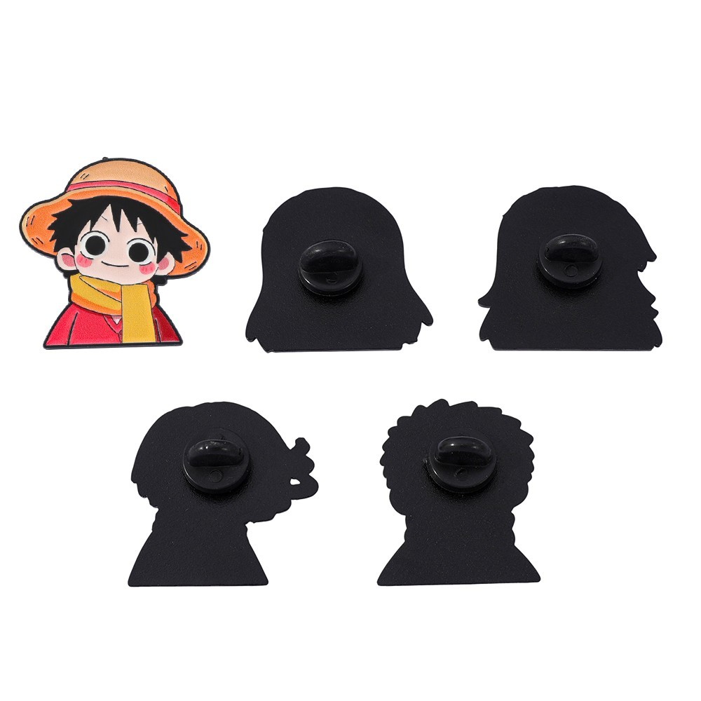 5 Pcs Cute Anime Cartoon Brooc - đánh giá và giá Anime Cosplay Luffy