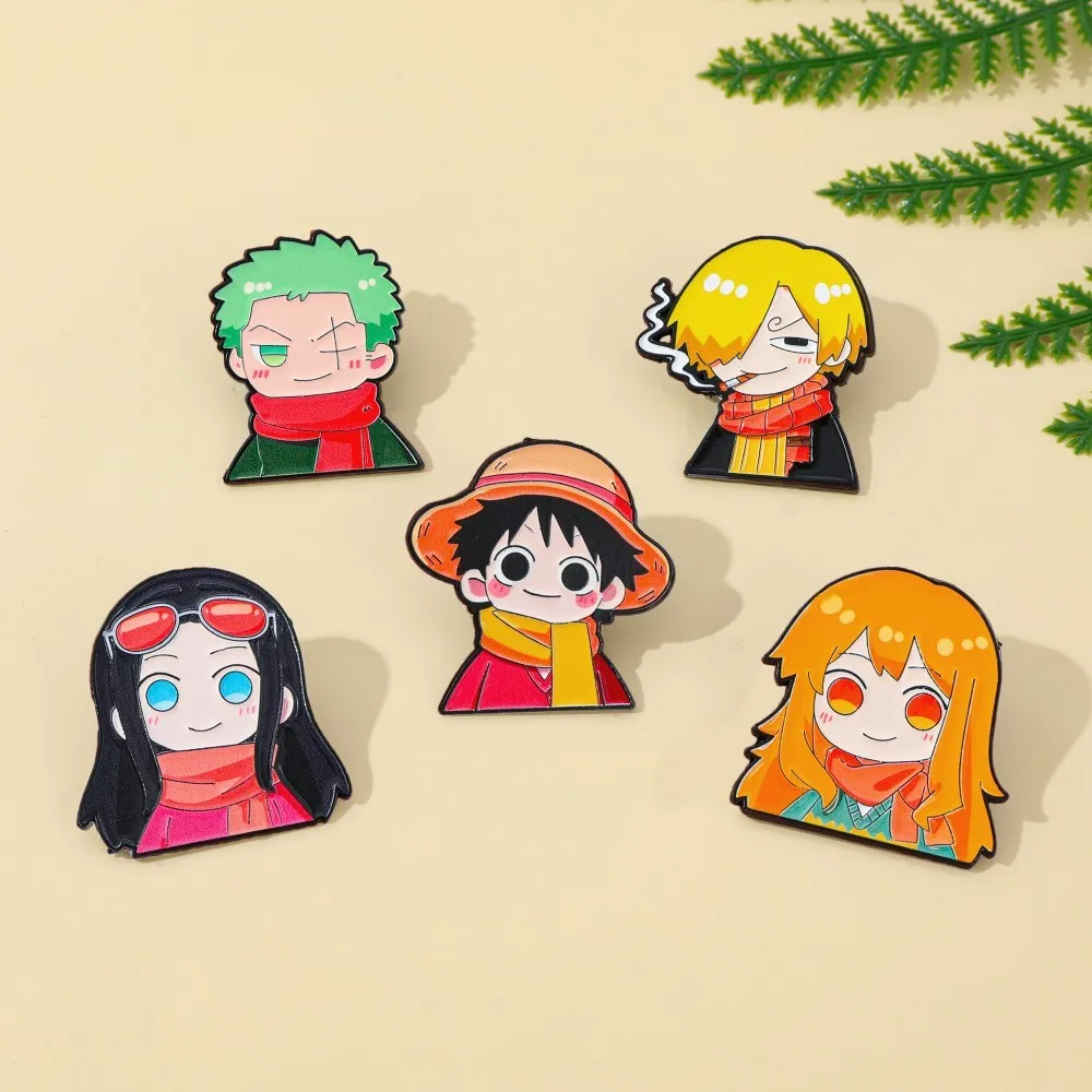 5 Pcs Cute Anime Cartoon Brooc - đánh giá và giá Anime Cosplay Luffy