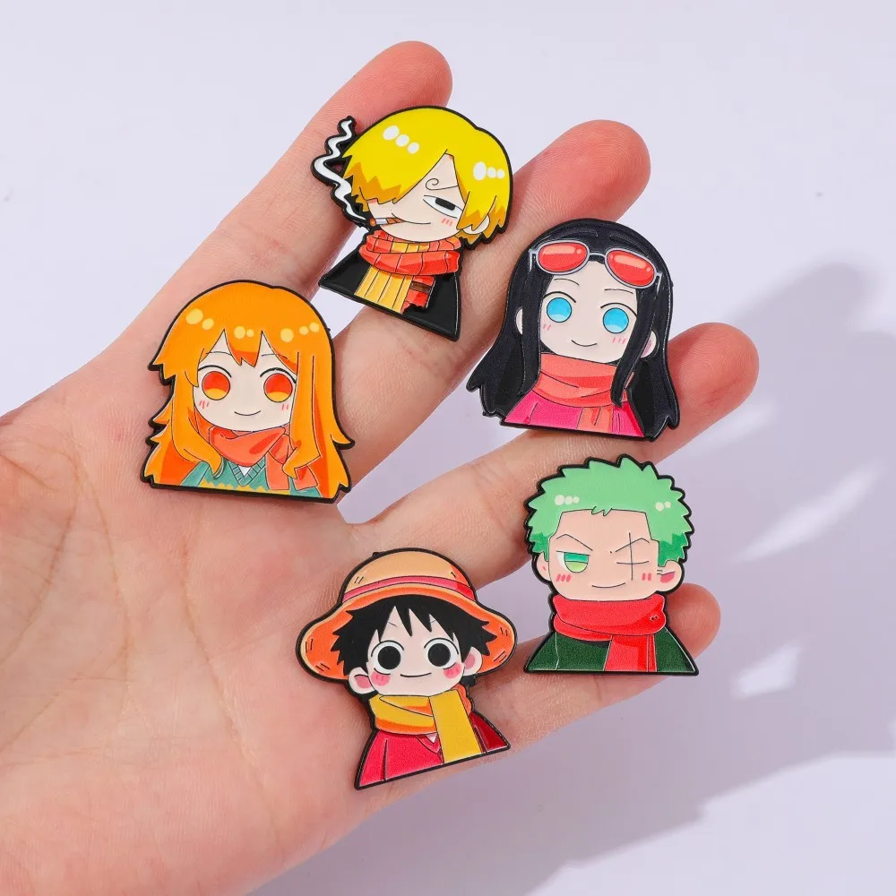 5 Pcs Cute Anime Cartoon Brooc - đánh giá và giá Anime Cosplay Luffy
