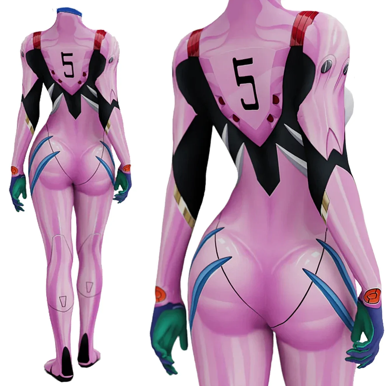 Anime EVA 05 Makinami Cosplay  - đánh giá và giá Anime Cosplay Bodysuit