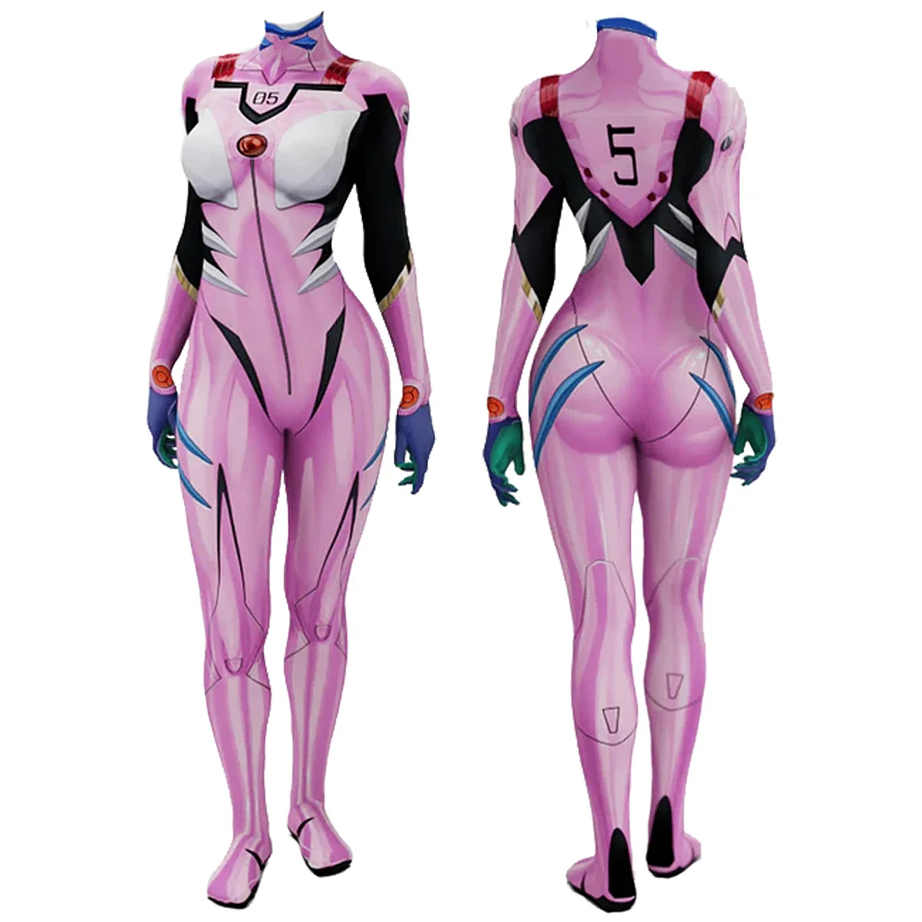 Anime EVA 05 Makinami Cosplay  - đánh giá và giá Anime Cosplay Bodysuit