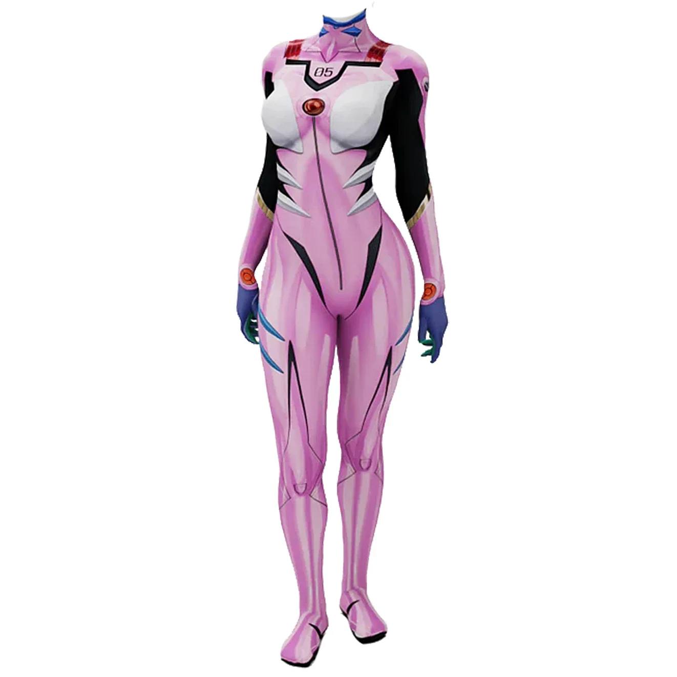 Anime EVA 05 Makinami Cosplay  - đánh giá và giá Anime Cosplay Bodysuit