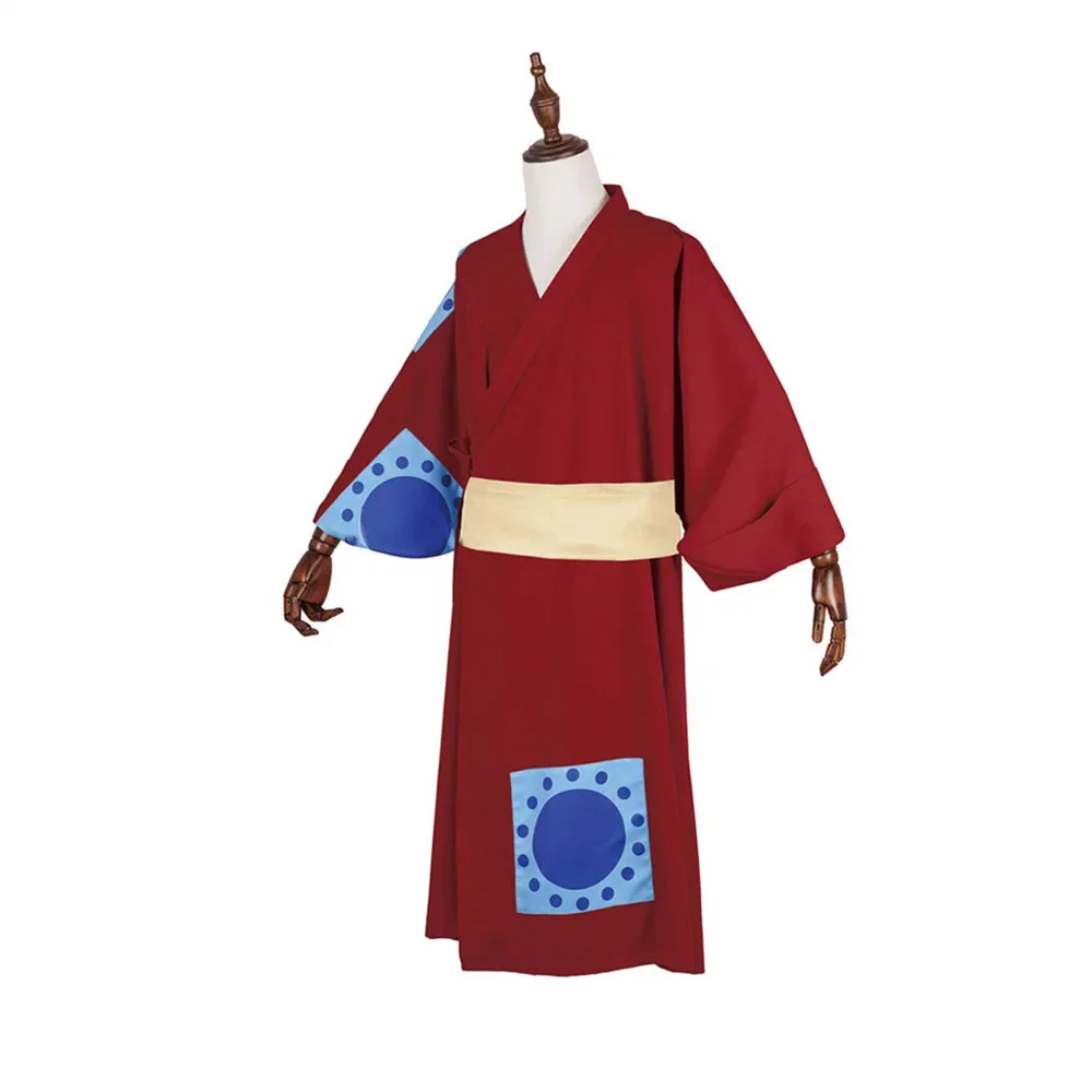 Red Kimono Anime One Monkey Lu - đánh giá và giá Anime Cosplay Luffy