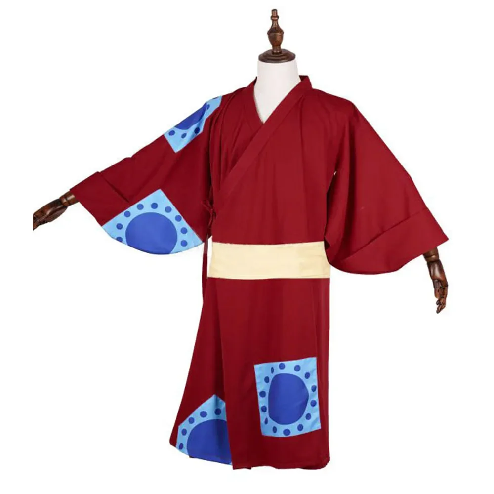 Red Kimono Anime One Monkey Lu - đánh giá và giá Anime Cosplay Luffy
