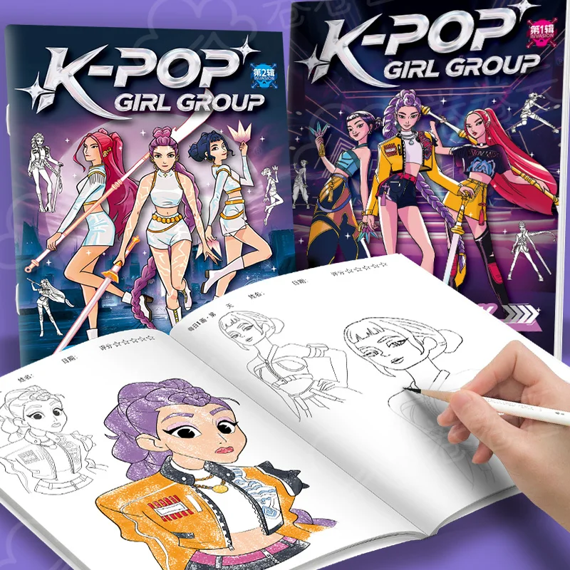 Cute Anime Girls Coloring Book - đánh giá và giá Anime Cosplay Coloring Pages